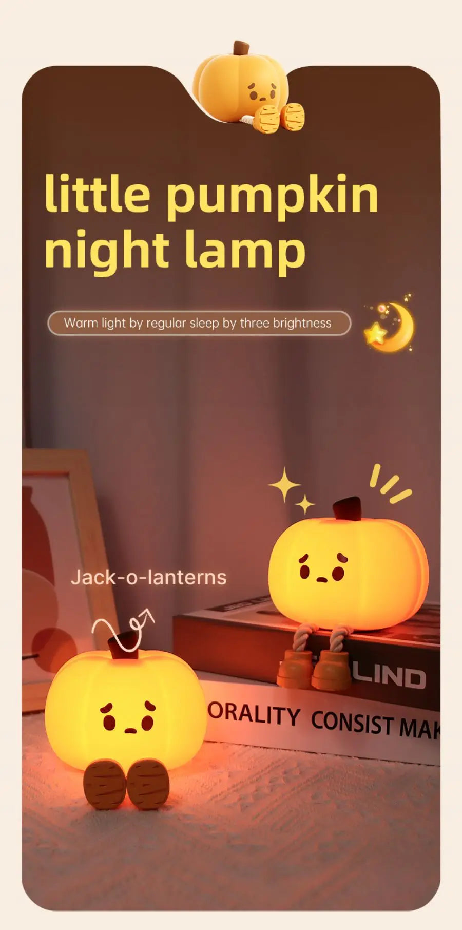 Halloween Pumpkin Night Light