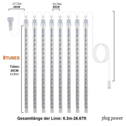 LED Meteor Shower Lights Falling Rain Drop