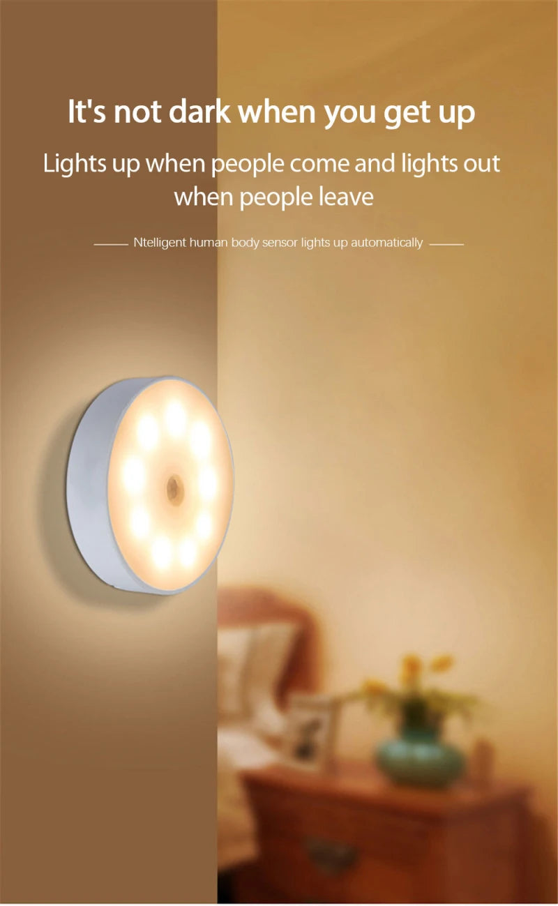 LED Smart Human Body Sensor Night Lamp