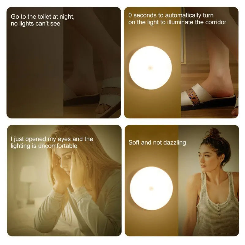 LED Smart Human Body Sensor Night Lamp