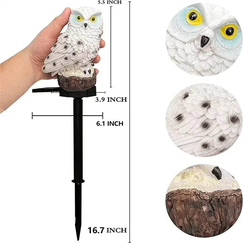 LED Solar Owl Garden Lights