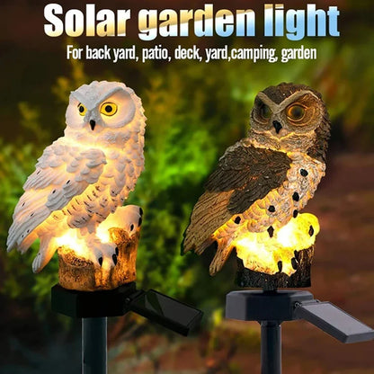 LED Solar Owl Garden Lights