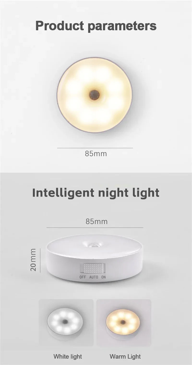 LED Smart Human Body Sensor Night Lamp